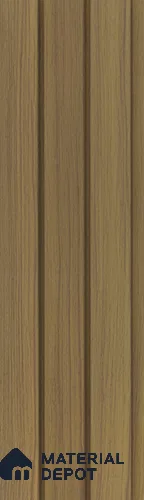 Brown Wooden Louver PN 05475 8 ft x 5 inch Charcoal Panel - 11 mm | Suitable for Feature Wall, TV Unit & Living Room | Width is Subjected to 5% Variation