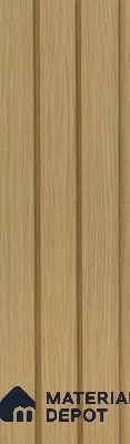 Brown Wooden Louver PN 05476 8 ft x 5 inch Charcoal Panel - 11 mm | Suitable for Feature Wall, TV Unit & Living Room | Width is Subjected to 5% Variation