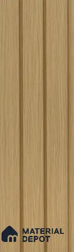 Brown Wooden Louver PN 05476 8 ft x 5 inch Charcoal Panel - 11 mm | Suitable for Feature Wall, TV Unit & Living Room | Width is Subjected to 5% Variation