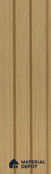 Brown Wooden Louver PN 05476 8 ft x 5 inch Charcoal Panel - 11 mm | Suitable for Feature Wall, TV Unit & Living Room | Width is Subjected to 5% Variation