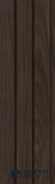Brown Wooden Louver PN 05477 8 ft x 5 inch Charcoal Panel - 11 mm | Suitable for Feature Wall, TV Unit & Living Room | Width is Subjected to 5% Variation