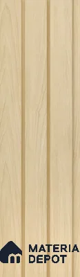 Beige Wooden Louver PN 05478 8 ft x 5 inch Charcoal Panel - 11 mm | Suitable for Feature Wall, TV Unit & Living Room | Width is Subjected to 5% Variation