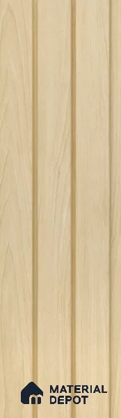 Beige Wooden Louver PN 05478 8 ft x 5 inch Charcoal Panel - 11 mm | Suitable for Feature Wall, TV Unit & Living Room | Width is Subjected to 5% Variation