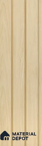 Beige Wooden Louver PN 05478 8 ft x 5 inch Charcoal Panel - 11 mm | Suitable for Feature Wall, TV Unit & Living Room | Width is Subjected to 5% Variation