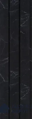 Black Marble Louver PN 05480 8 ft x 5 inch Charcoal Panel - 11 mm | Suitable for Feature Wall, TV Unit & Living Room | Width is Subjected to 5% Variation