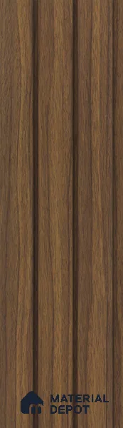 Brown Wooden Louver PN 05481 8 ft x 5 inch Charcoal Panel - 11 mm | Suitable for Feature Wall, TV Unit & Living Room | Width is Subjected to 5% Variation
