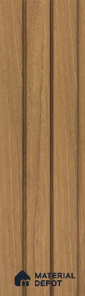 Brown Wooden Louver PN 05482 8 ft x 5 inch Charcoal Panel - 11 mm | Suitable for Feature Wall, TV Unit & Living Room | Width is Subjected to 5% Variation