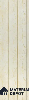 Beige Marble Louver PN 05485 (M 5421) 8 ft x 5 inch Charcoal Panel - 11 mm | Suitable for Feature Wall, TV Unit & Living Room | Width is Subjected to 5% Variation