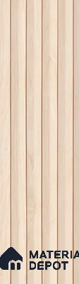 Beige Wooden Louver PN 05488 8 ft x 5 inch Charcoal Panel - 11 mm | Suitable for Feature Wall, TV Unit & Living Room | Width is Subjected to 5% Variation
