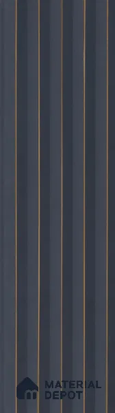 Grey Plain Colour Louver PN 05489 8 ft x 5 inch Charcoal Panel - 11 mm | Suitable for Feature Wall, TV Unit & Living Room | Width is Subjected to 5% Variation