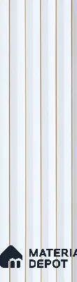 White Plain Colour Louver PN 05490 8 ft x 5 inch Charcoal Panel - 11 mm | Suitable for Feature Wall, TV Unit & Living Room | Width is Subjected to 5% Variation
