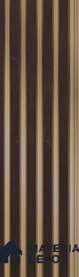 Brown Marble Louver PN 05492 8 ft x 5 inch Charcoal Panel - 11 mm | Suitable for Feature Wall, TV Unit & Living Room | Width is Subjected to 5% Variation