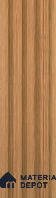 Brown Wooden Louver PN 05495 8 ft x 5 inch Charcoal Panel - 11 mm | Suitable for Feature Wall, TV Unit & Living Room | Width is Subjected to 5% Variation