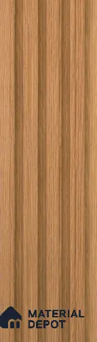 Brown Wooden Louver PN 05495 8 ft x 5 inch Charcoal Panel - 11 mm | Suitable for Feature Wall, TV Unit & Living Room | Width is Subjected to 5% Variation