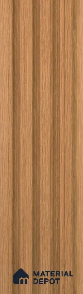 Brown Wooden Louver PN 05495 8 ft x 5 inch Charcoal Panel - 11 mm | Suitable for Feature Wall, TV Unit & Living Room | Width is Subjected to 5% Variation