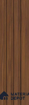 Brown Wooden Louver PN 05497 8 ft x 5 inch Charcoal Panel - 11 mm | Suitable for Feature Wall, TV Unit & Living Room | Width is Subjected to 5% Variation