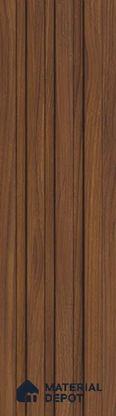 Brown Wooden Louver PN 05497 8 ft x 5 inch Charcoal Panel - 11 mm | Suitable for Feature Wall, TV Unit & Living Room | Width is Subjected to 5% Variation