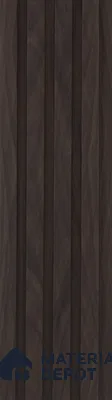 Brown Wooden Louver PN 05498 8 ft x 5 inch Charcoal Panel - 11 mm | Suitable for Feature Wall, TV Unit & Living Room | Width is Subjected to 5% Variation