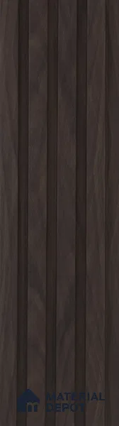 Brown Wooden Louver PN 05498 8 ft x 5 inch Charcoal Panel - 11 mm | Suitable for Feature Wall, TV Unit & Living Room | Width is Subjected to 5% Variation