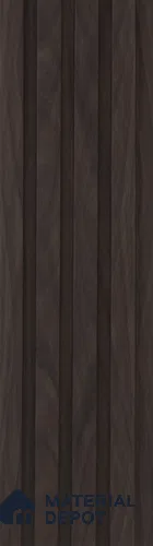 Brown Wooden Louver PN 05498 8 ft x 5 inch Charcoal Panel - 11 mm | Suitable for Feature Wall, TV Unit & Living Room | Width is Subjected to 5% Variation