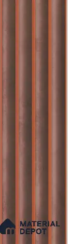 Brown Stone Louver PN 05500 8 ft x 5 inch Charcoal Panel - 11 mm | Suitable for Feature Wall, TV Unit & Living Room | Width is Subjected to 5% Variation