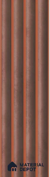 Brown Stone Louver PN 05500 8 ft x 5 inch Charcoal Panel - 11 mm | Suitable for Feature Wall, TV Unit & Living Room | Width is Subjected to 5% Variation