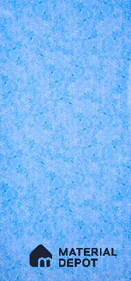 Blue Marble Look UPVC High Gloss Finish UV Marble Polygranite Sheets 8 ft x 4 ft | PG 00080 - 3 mm