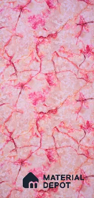 Pink Marble Look UPVC High Gloss Finish UV Marble Polygranite Sheets 8 ft x 4 ft | PG 00081 - 3 mm