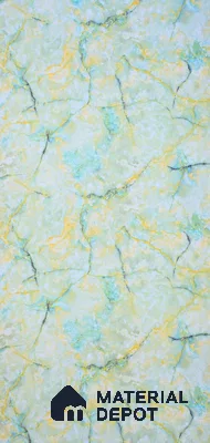 Green Marble Look UPVC High Gloss Finish UV Marble Polygranite Sheets 8 ft x 4 ft | PG 00077 - 3 mm