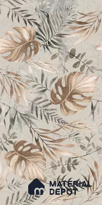 Floral Wall Tile TL 05510 C Lisburn Spring Decor 4 ft x 2 ft Vitrified Lush Plus Matte Finish - 9 mm | 4 Random Design | Suitable for Bathroom, Accent/Feature Wall, Foyer