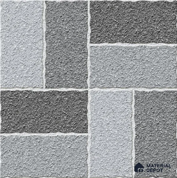 Stone Look Floor Tile TL 09364 B | Matte Finish 16 x 16 inch Vitrified Tile - 12 mm | Suitable For Kitchen, Bathroom, Bedroom & Office | Pattern Alignment May Vary | 2-3 mm Spacer is Mandatory