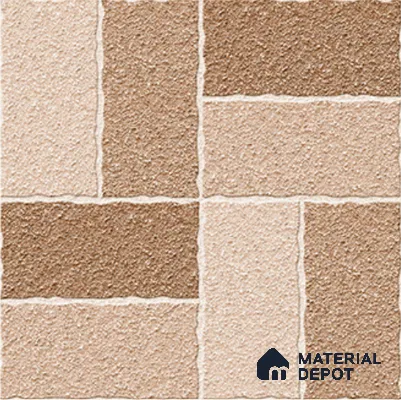 Stone Look Floor Tile TL 09364 | Matte Finish 16 x 16 inch Vitrified Tile - 12 mm | Suitable For Kitchen, Bathroom, Bedroom & Office | Pattern Alignment May Vary | 2-3 mm Spacer is Mandatory