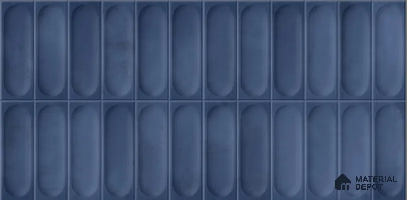 Faux Subway Look Luna Blue TL 09792 G 2 ft x 1 ft Matte Finish Ceramic Wall Tile - 9 mm | Please Expect a Slight Variation of Pattern