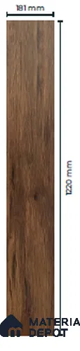 Auburn Chestnut Matte Finish 4 ft x 7 inch - 5 mm SPC Flooring | SP 00093 | 15-Year Warranty Click-Lock DIY Installation | Suitable For Kitchen, Living Room & Bedroom