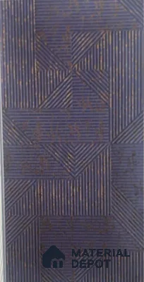 Duco Paintable Midnight Bronze Geoline 8 ft x 4 ft CNC Made HDHMR Panel -17 mm