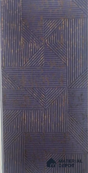 Duco Paintable Midnight Bronze Geoline 8 ft x 4 ft CNC Made HDHMR Panel -17 mm