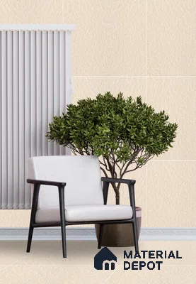 TL 01106 Beige Matte Finish 600 x 600 mm Plain Full Body Vitrified Wall & Floor Tile - 9 mm (Sample)