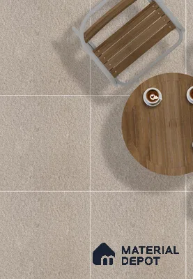 TL 01175 Desert Stone Matte Finish 600 x 600 mm Stone Full Body Vitrified Wall & Floor Tile - 9 mm