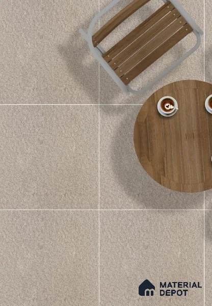 TL 01175 Desert Stone Matte Finish 600 x 600 mm Stone Full Body Vitrified Wall & Floor Tile - 9 mm