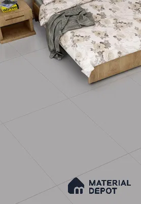 Stone Floor Tile TL 01153 Suncore Slate Grey 2 ft x 2 ft Matte Finish Vitrified Tile - 9 mm  | Suitable For Bathroom, Terrace & Balcony