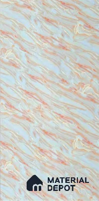Multi Colour Marble Look Alabaster Sheet/Panel 8 ft x 4 ft - 2 mm | PN 06489 | Suitable for Pooja Room, Feature Wall, Ceiling & Reception | Width is Subjected to 5% Variation