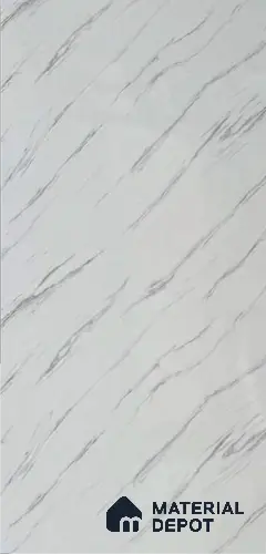 Brown Marble Look Alabaster Sheet/Panel 8 ft x 4 ft - 2 mm | PN 06490 | Suitable for Pooja Room, Feature Wall, Ceiling & Reception | Width is Subjected to 5% Variation