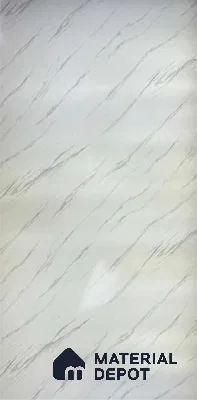 Brown Marble Look Alabaster Sheet/Panel 8 ft x 4 ft - 2 mm | PN 06490 | Suitable for Pooja Room, Feature Wall, Ceiling & Reception | Width is Subjected to 5% Variation