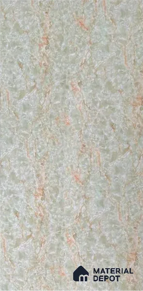 Brown Marble Look Alabaster Sheet/Panel 8 ft x 4 ft - 2 mm | PN 06491 | Suitable for Pooja Room, Feature Wall, Ceiling & Reception | Width is Subjected to 5% Variation