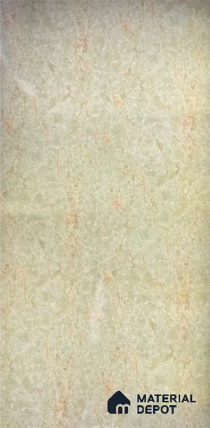 Brown Marble Look Alabaster Sheet/Panel 8 ft x 4 ft - 2 mm | PN 06491 | Suitable for Pooja Room, Feature Wall, Ceiling & Reception | Width is Subjected to 5% Variation