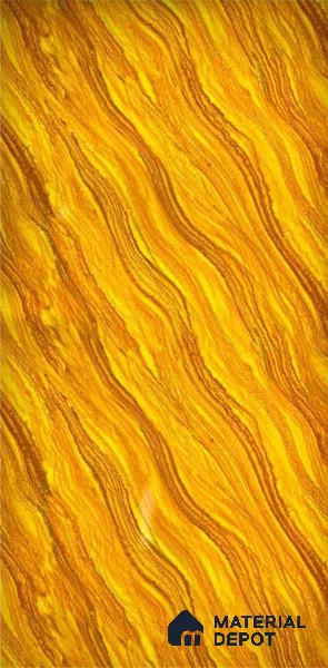 Brown Marble Look Alabaster Sheet/Panel 8 ft x 4 ft - 2 mm | PN 06494 | Suitable for Pooja Room, Feature Wall, Ceiling & Reception | Width is Subjected to 5% Variation