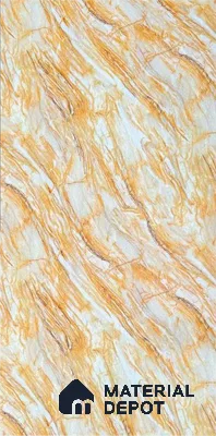 Brown Marble Look Alabaster Sheet/Panel 8 ft x 4 ft - 2 mm | PN 06495 | Suitable for Pooja Room, Feature Wall, Ceiling & Reception | Width is Subjected to 5% Variation