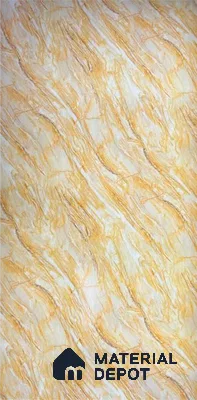 Brown Marble Look Alabaster Sheet/Panel 8 ft x 4 ft - 2 mm | PN 06495 | Suitable for Pooja Room, Feature Wall, Ceiling & Reception | Width is Subjected to 5% Variation
