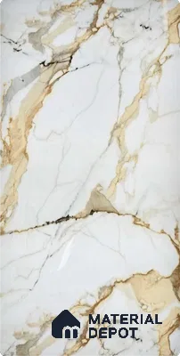 White Marble Look Alabaster Sheet/Panel 8 ft x 4 ft - 2 mm | PN 06480 | Suitable for Pooja Room, Feature Wall, Ceiling & Reception | Width is Subjected to 5% Variation