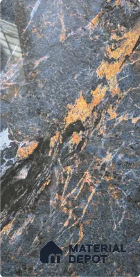 Grey Marble Look Alabaster Sheet/Panel 8 ft x 4 ft - 2 mm | PN 06482 | Suitable for Pooja Room, Feature Wall, Ceiling & Reception | Width is Subjected to 5% Variation